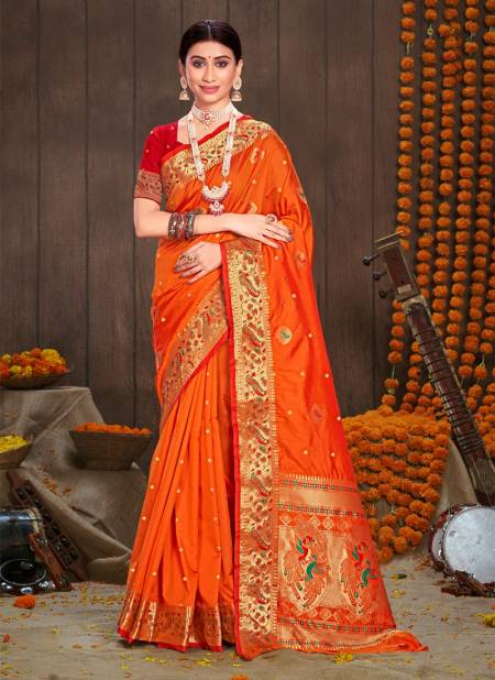 Sangam Sarika Paithani Silk Wholesale Wedding Wear Saree Catalog
